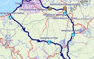 Été 2025, tour de la Somme en cyclo-camping