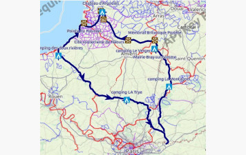 Été 2025, tour de la Somme en cyclo-camping